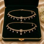 Traditional Gold Plated Anklet Pair