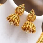 Traditional Lakshmi Coin Haram Necklace Set – 1 Gram Gold Plated - Image 2