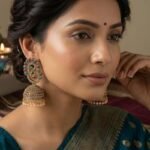 Peacock Design Bridal Jhumka Earrings – Gold Plated - Image 2