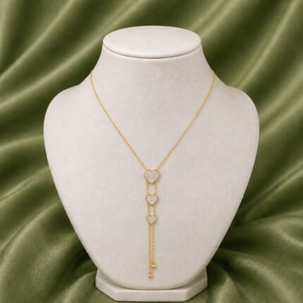 Eternal Hearts Anti-Tarnish Drop Pendant Chain