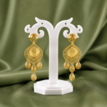 Royal Filigree Drop Earrings – 1 Gram Gold Plated