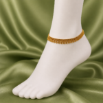 Classic Gold Charm Anklet – 1 Gram Gold Plated