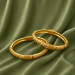 Floral Designer Bangles – 1 Gram Gold Plated (PAIR)