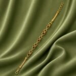Elegant Ruby Link Bracelet – 1 Gram Gold Plated