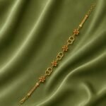 Floral Infinity Link Bracelet – 1 Gram Gold Plated