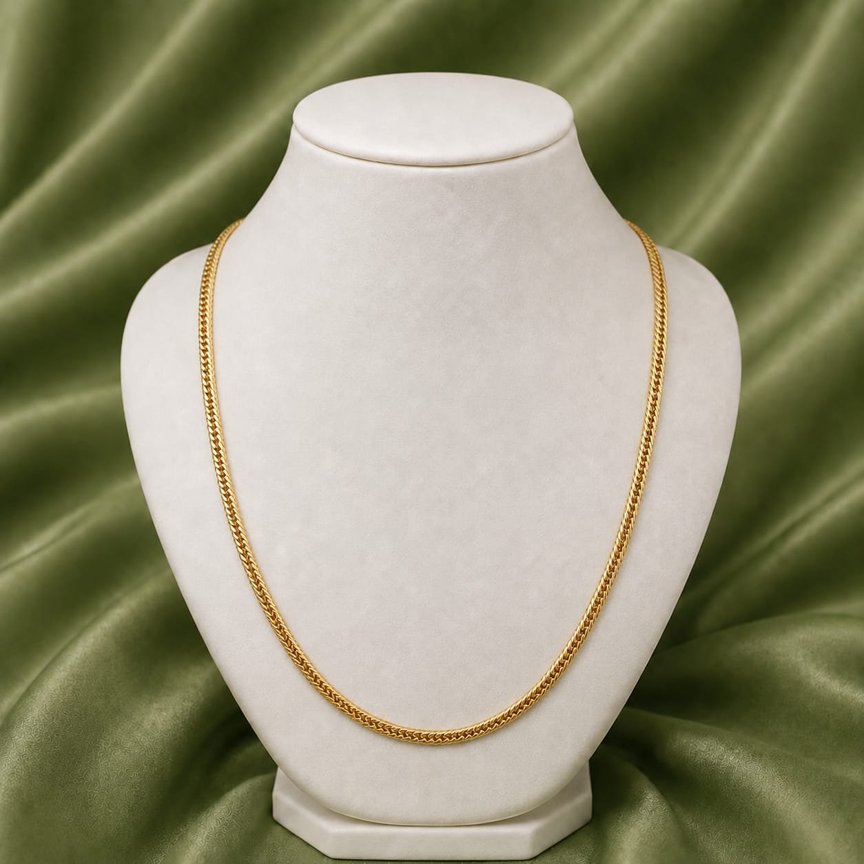 PRG0022 (2) Elegant Herringbone Chain – 1 Gram Gold Plated - Image 1