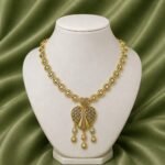 Royal Heart Heritage Necklace Set – 1 Gram Gold Plated