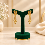 Elegant Butterfly Floral 1 Gold-Plated Hanging Earrings