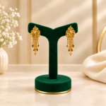 Traditional Chain Drop Earrings - 1 Gram Gold Plated